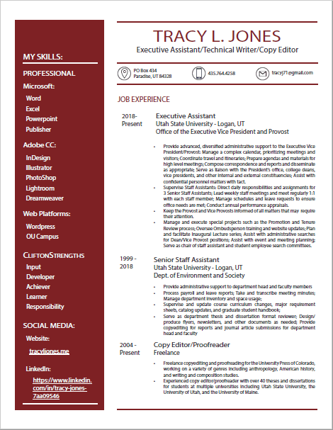 TJ Resume snapshot